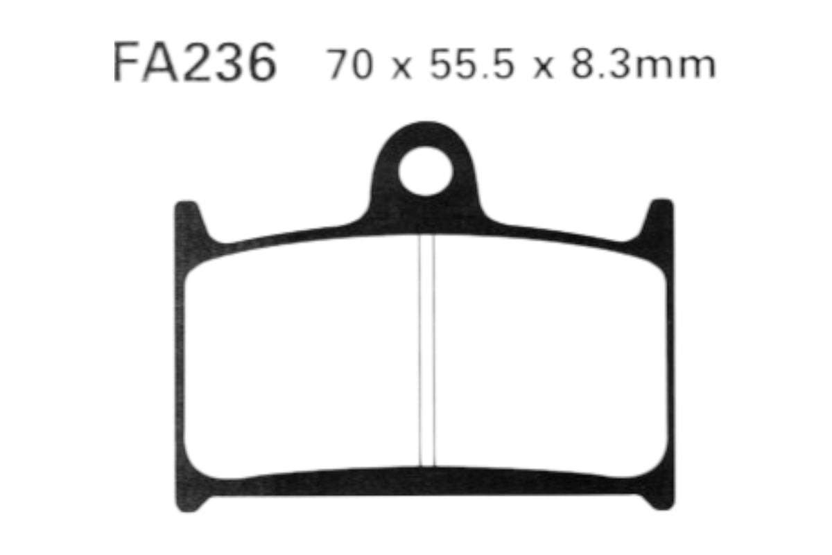 Bremsklötze Bremsbeläge EBC FA 236 1x Satz (2 Stück)