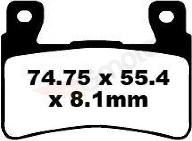 Bremsklötze Bremsbeläge EBC FA 265 HH 1x Satz (2 Stück)