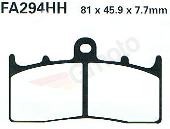Bremsklötze Bremsbeläge EBC FA 294 HH 1x Satz (2 Stück)