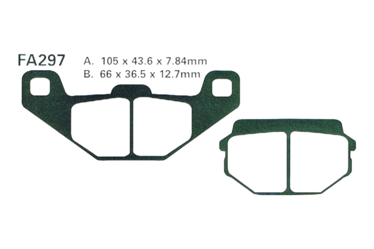 Bremsklötze Bremsbeläge EBC FA 297 (2 Stück)