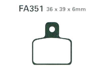 Bremsklötze Bremsbeläge EBC FA 351 TT 1x Satz (2 Stück)