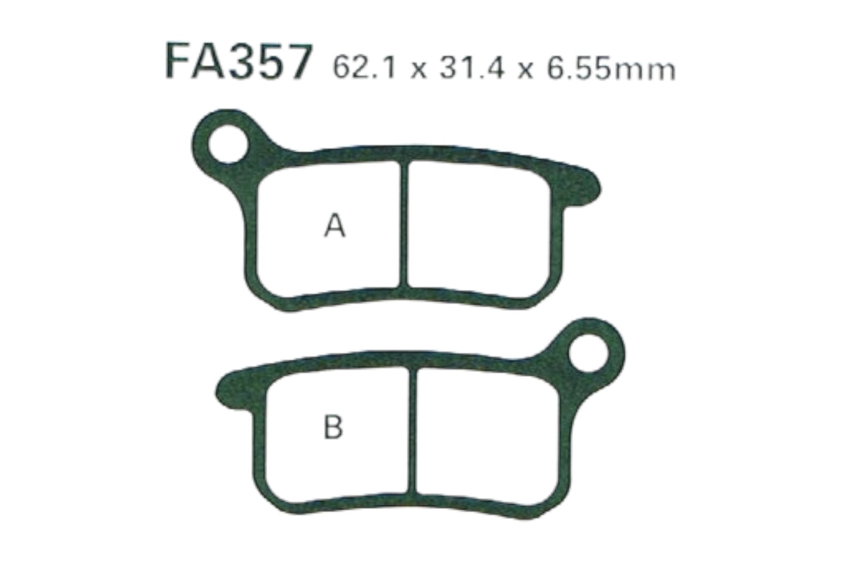 Bremsklötze Bremsbeläge EBC FA 357 R (2 Stück)