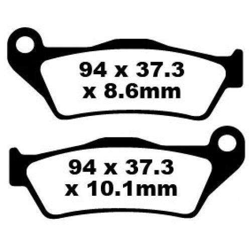 Bremsklötze Bremsbeläge EBC FA 363 1x Satz (2 Stück)