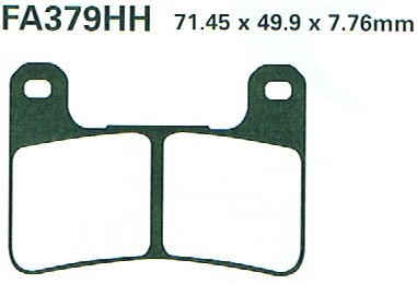 Bremsklötze Bremsbeläge EBC FA 379 HH (2 Stück)