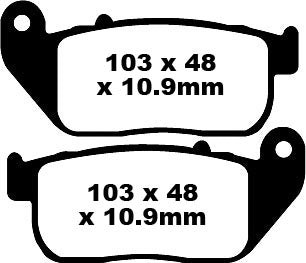 Bremsklötze Bremsbeläge EBC FA 381 (2 Stück)
