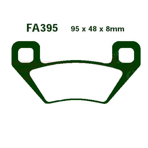 Bremsklötze Bremsbeläge EBC FA 395 R 1x Satz (2 Stück)