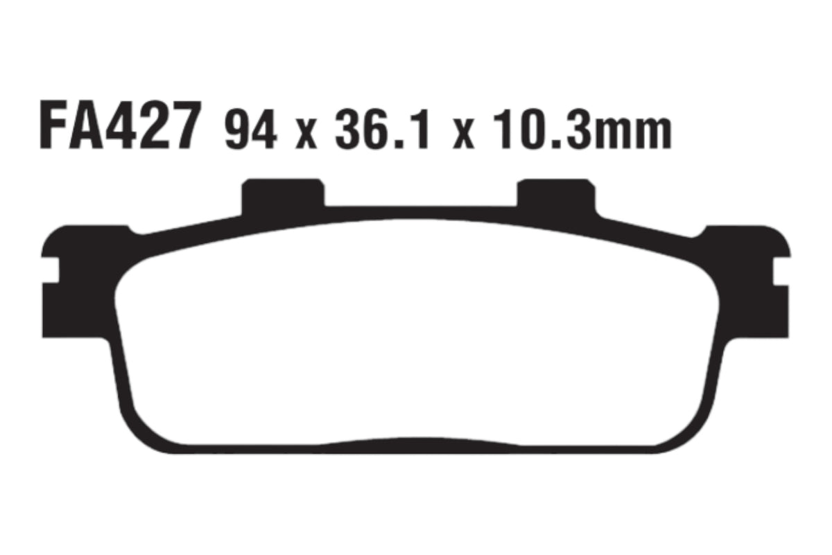 Bremsklötze Bremsbeläge EBC FA 427 TT 1x Satz (2 Stück)