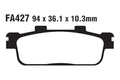 Bremsklötze Bremsbeläge EBC FA 427 TT 1x Satz (2 Stück)