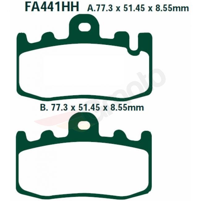 Bremsklötze Bremsbeläge EBC FA 441 HH 1x Satz (2 Stück)
