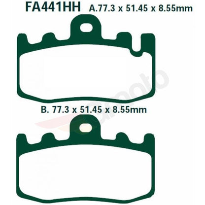 Bremsklötze Bremsbeläge EBC FA 441 HH 1x Satz (2 Stück)