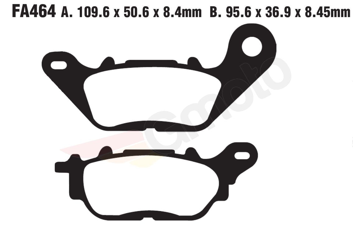 Bremsklötze Bremsbeläge EBC FA 464 1x Satz (2 Stück)