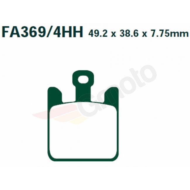 Bremsklötze Bremsbeläge EBC FA 369/4 HH (4 Stück)
