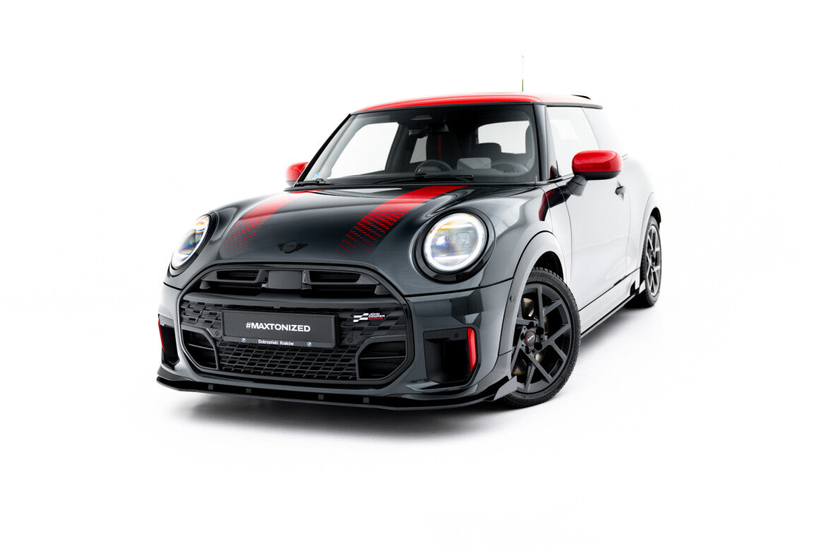Front Stoßstange Flaps passend für Mini Cooper John Cooper Works F65 schwarz Hochglanz