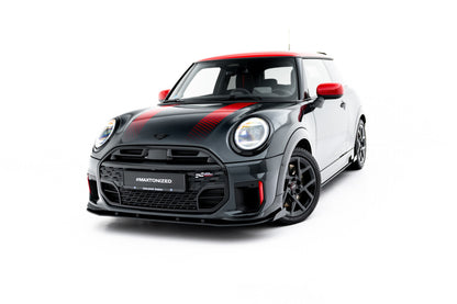 Front Stoßstange Flaps passend für Mini Cooper John Cooper Works F65 schwarz Hochglanz