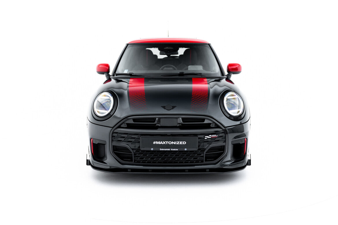 Front Stoßstange Flaps passend für Mini Cooper John Cooper Works F65 schwarz Hochglanz