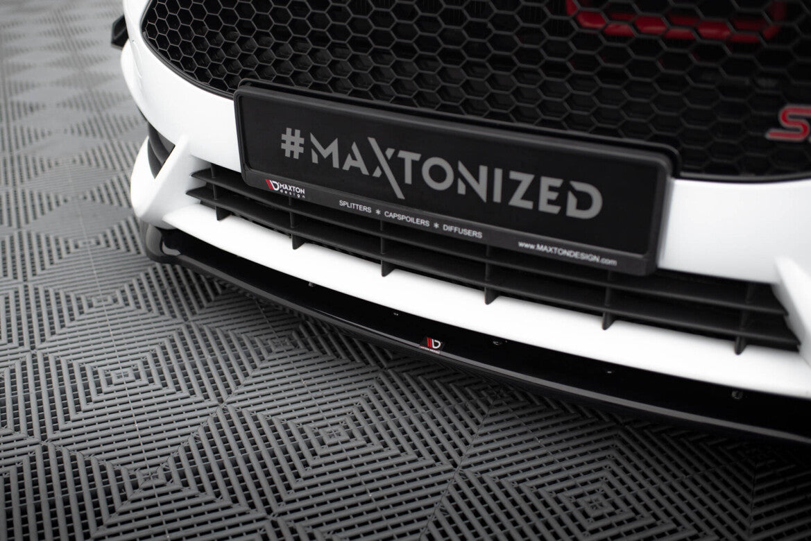 Frontlippe (CUPRA) passend für Ford Fiesta ST Mk7 FL schwarz Hochglanz