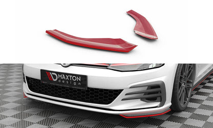 Frontlippe Flaps passend für VW Golf GTI Mk7 FL rot Hochglanz