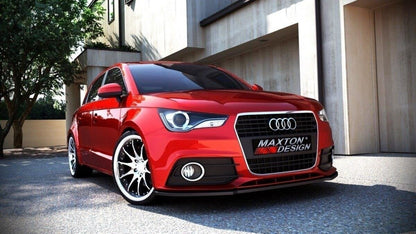 Frontlippe passend für Audi A1 8X schwarz Hochglanz