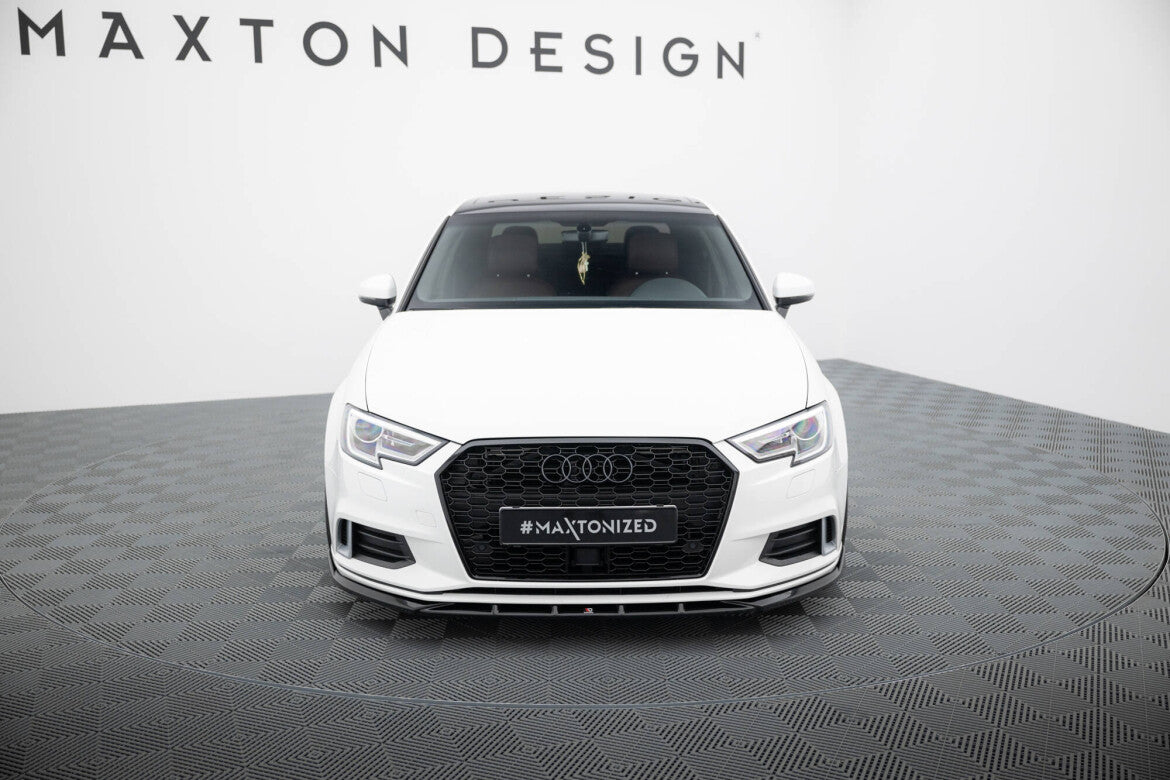 Frontlippe passend für Audi A3 Limousine 8V FL schwarz Hochglanz
