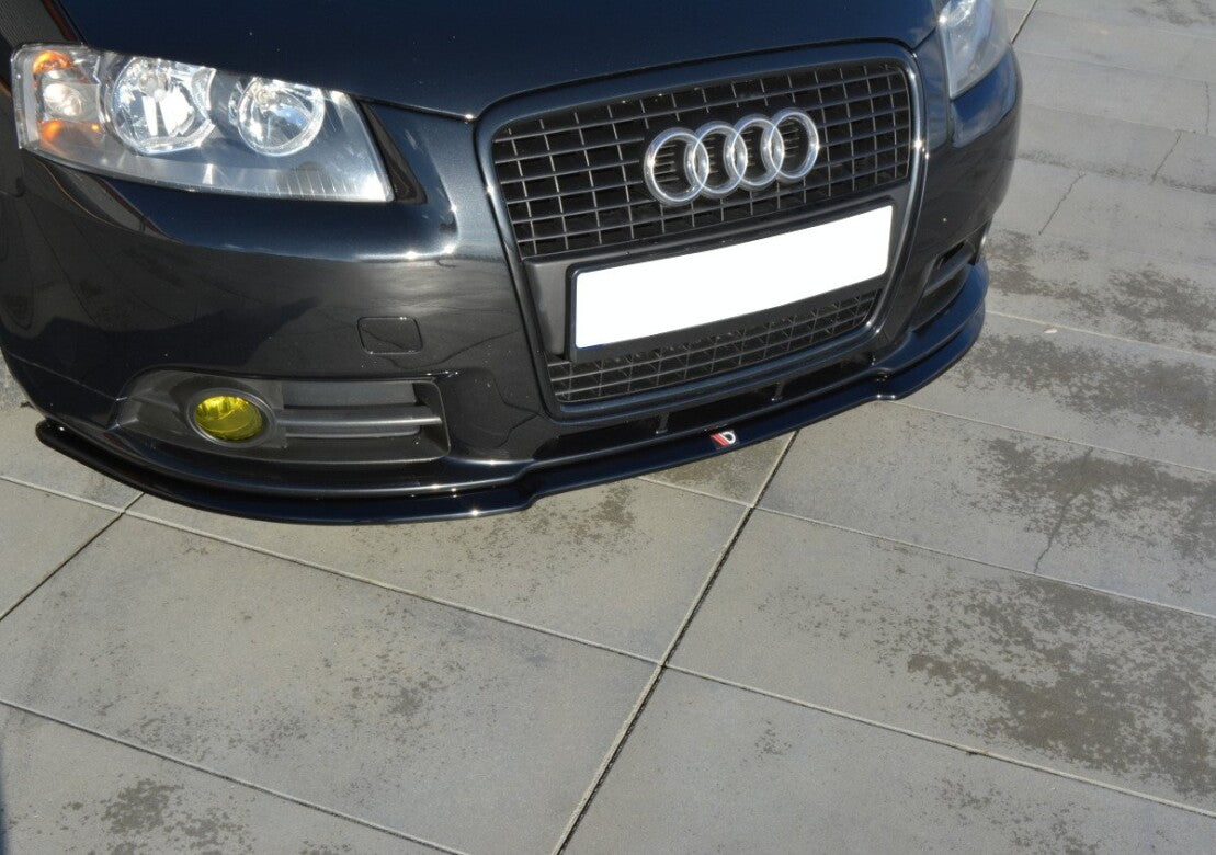 Frontlippe passend für Audi A3 S-Line 8P schwarz Hochglanz