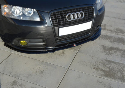 Frontlippe passend für Audi A3 S-Line 8P schwarz Hochglanz