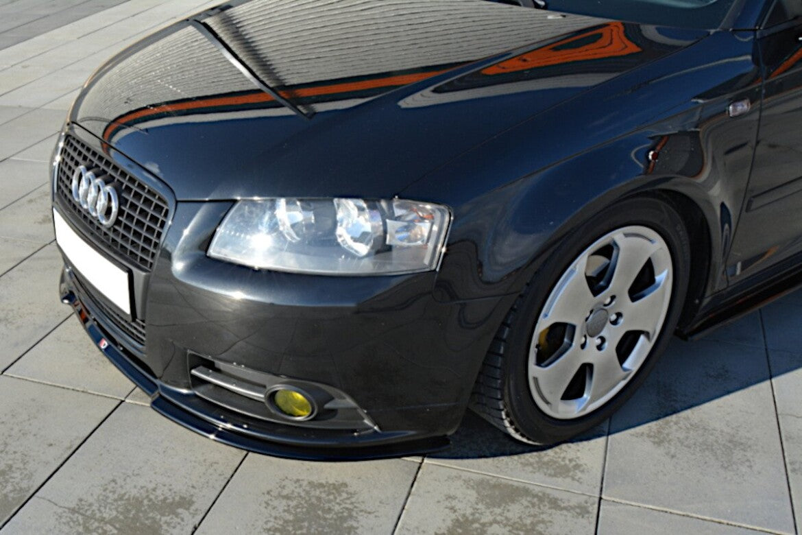 Frontlippe passend für Audi A3 S-Line 8P schwarz Hochglanz