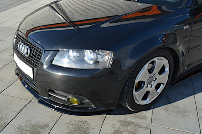 Frontlippe passend für Audi A3 S-Line 8P schwarz Hochglanz