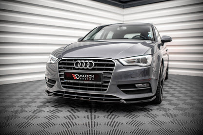 Frontlippe passend für Audi A3 Sportback 8V schwarz Hochglanz