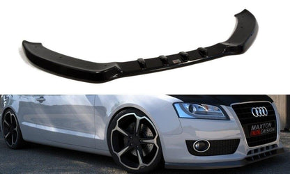 Frontlippe passend für Audi A5 8T schwarz Hochglanz