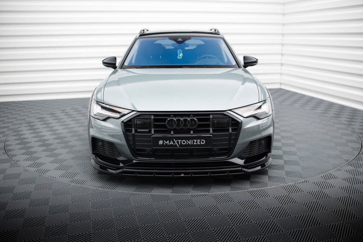 Frontlippe passend für Audi A6 Allroad C8 schwarz Hochglanz