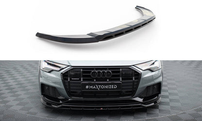 Frontlippe passend für Audi A6 Allroad C8 schwarz Hochglanz