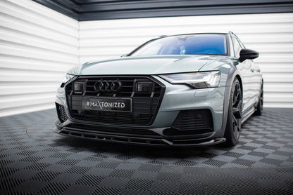 Frontlippe passend für Audi A6 Allroad C8 schwarz Hochglanz