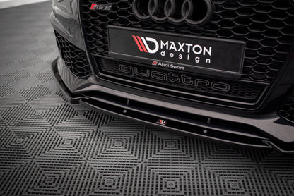 Frontlippe passend für Audi A6 RS6 Look C7 schwarz Hochglanz