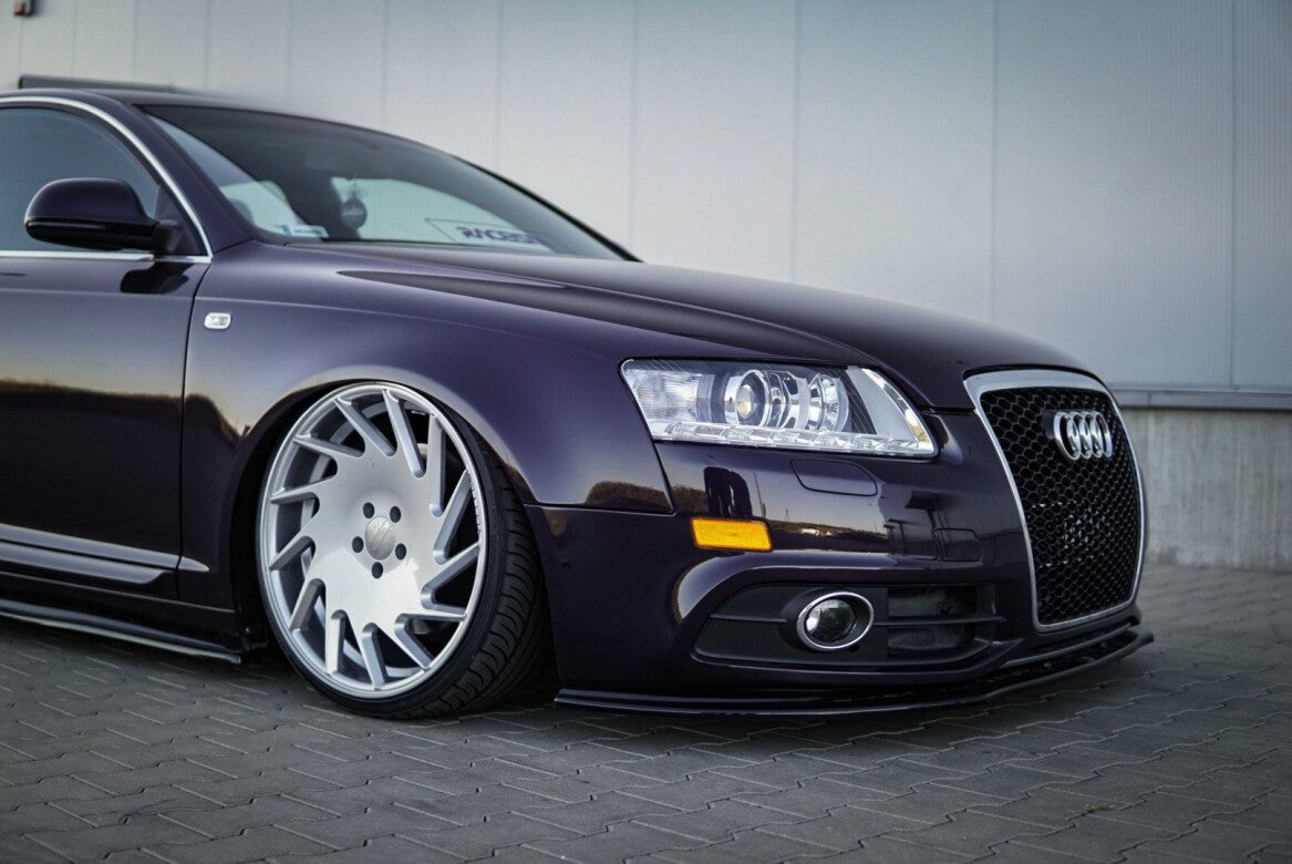 Frontlippe passend für Audi A6 S-Line C6 FL schwarz Hochglanz