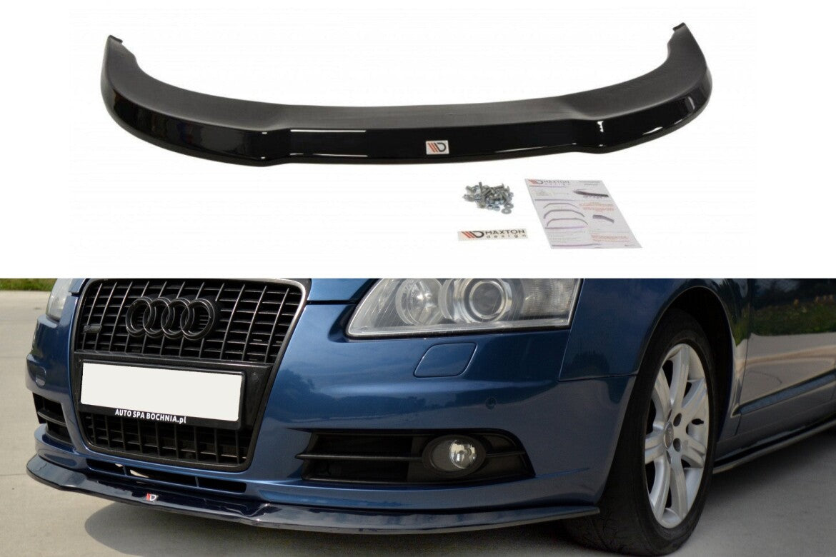 Frontlippe passend für Audi A6 S-Line C6 schwarz Hochglanz