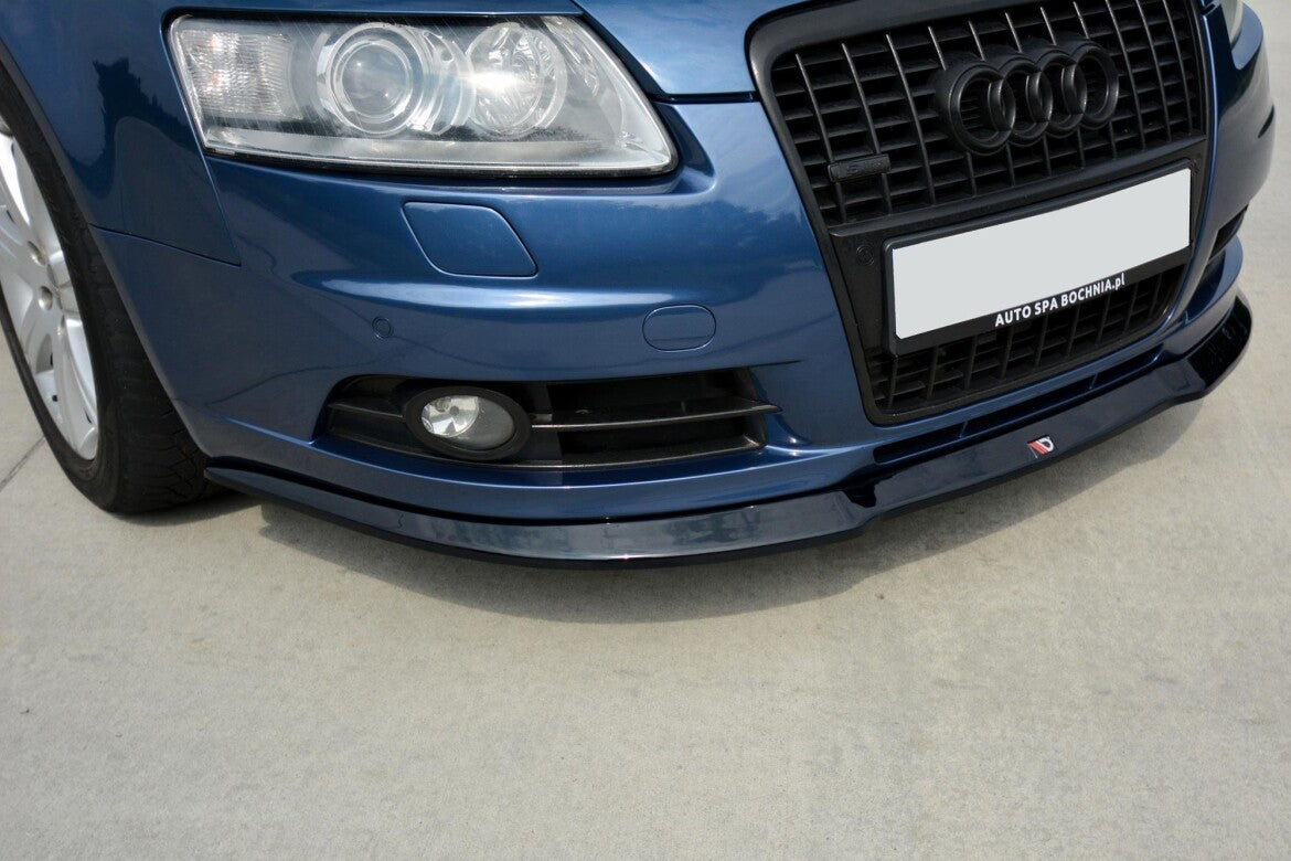 Frontlippe passend für Audi A6 S-Line C6 schwarz Hochglanz