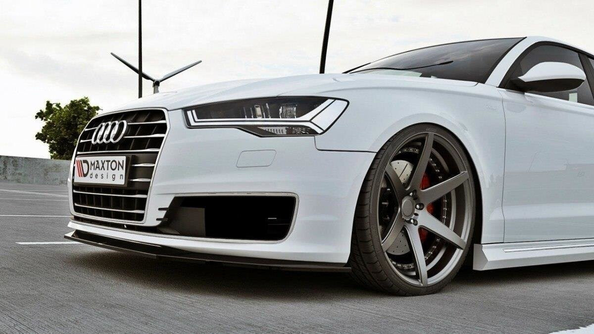 Frontlippe passend für Audi A6 Ultra C7 FL schwarz Hochglanz