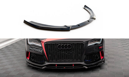 Frontlippe passend für Audi A7 RS7 Look C7 schwarz Hochglanz