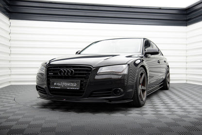 Frontlippe passend für Audi A8 D4 schwarz Hochglanz