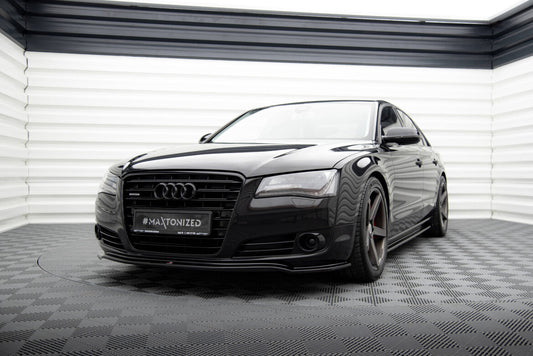 Frontlippe passend für Audi A8 D4 schwarz Hochglanz