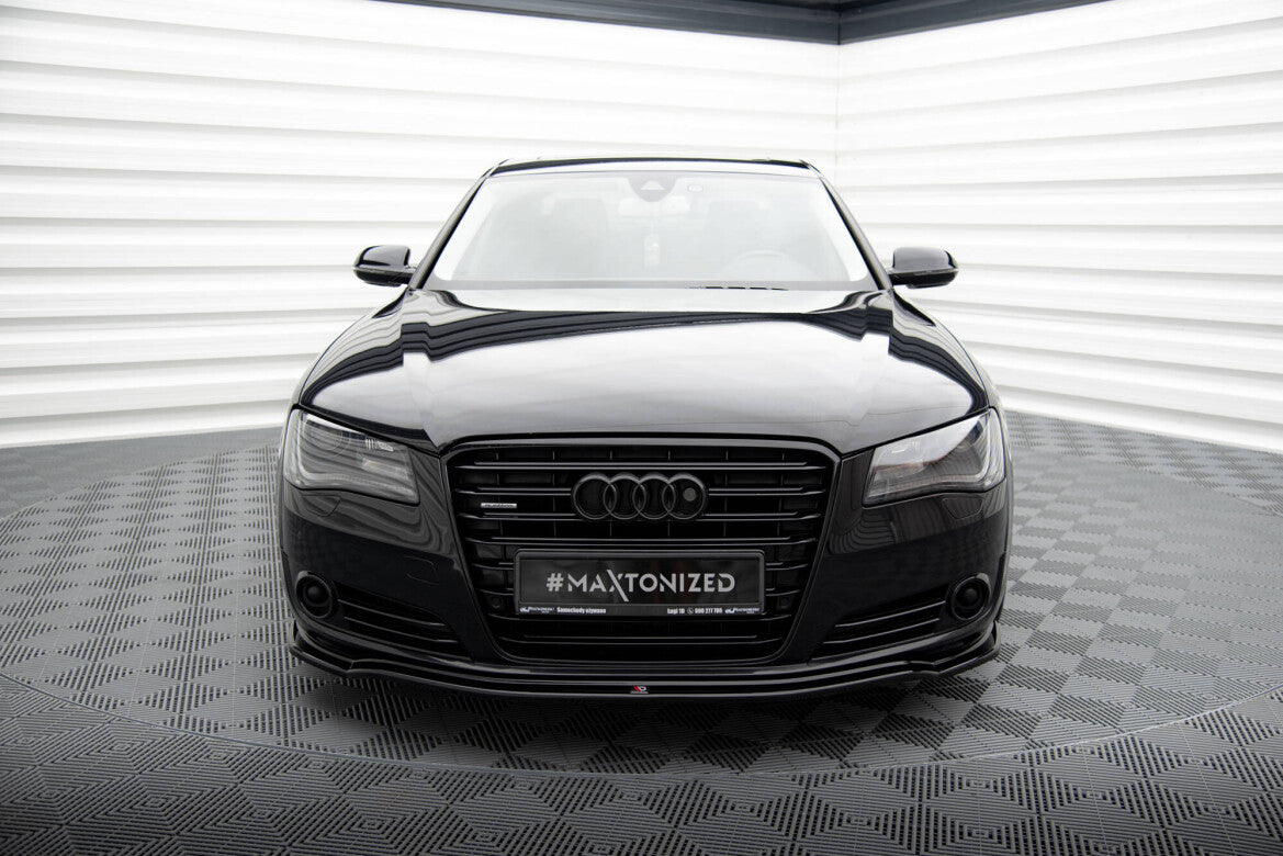 Frontlippe passend für Audi A8 D4 schwarz Hochglanz