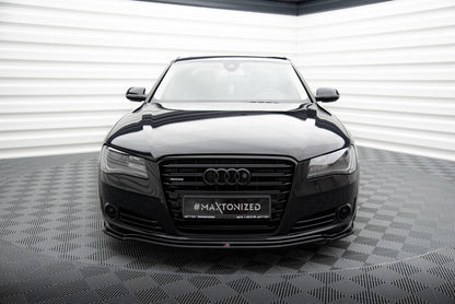 Frontlippe passend für Audi A8 D4 schwarz Hochglanz