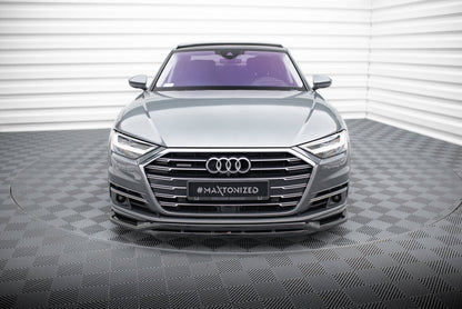 Frontlippe passend für Audi A8 D5 schwarz Hochglanz