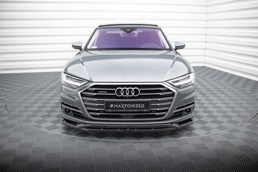 Frontlippe passend für Audi A8 D5 schwarz Hochglanz