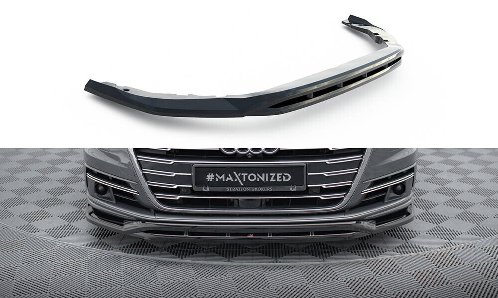 Frontlippe passend für Audi A8 D5 schwarz Hochglanz