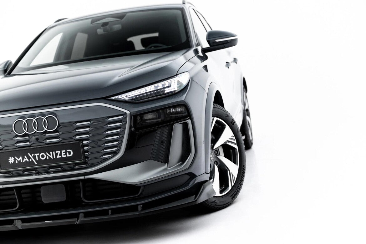 Frontlippe passend für Audi Q6 e-tron Standard / S-Line / SQ6 e-tron SUV / Sportback Mk1 schwarz Hochglanz