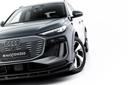 Frontlippe passend für Audi Q6 e-tron Standard / S-Line / SQ6 e-tron SUV / Sportback Mk1 schwarz Hochglanz