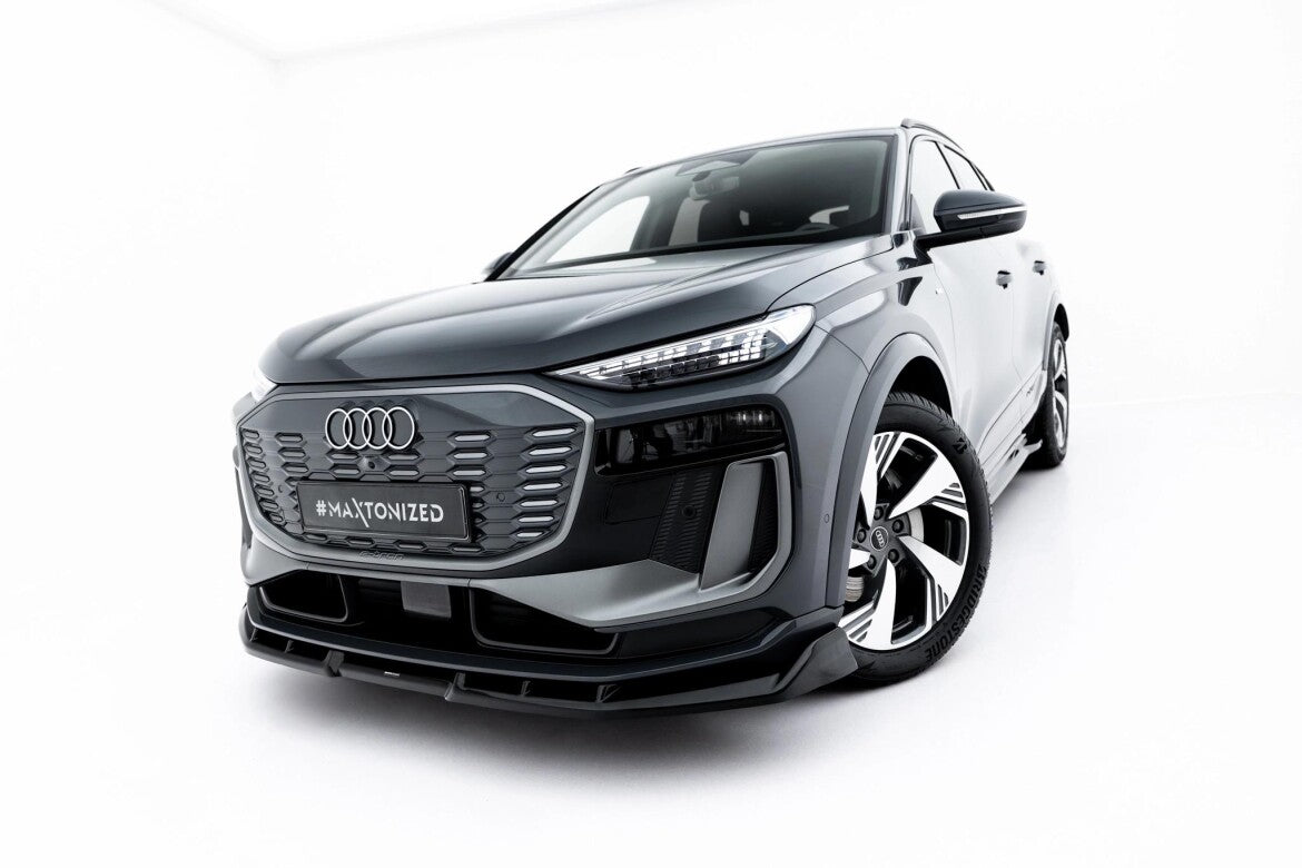 Frontlippe passend für Audi Q6 e-tron Standard / S-Line / SQ6 e-tron SUV / Sportback Mk1 schwarz Hochglanz