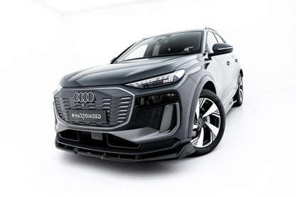 Frontlippe passend für Audi Q6 e-tron Standard / S-Line / SQ6 e-tron SUV / Sportback Mk1 schwarz Hochglanz