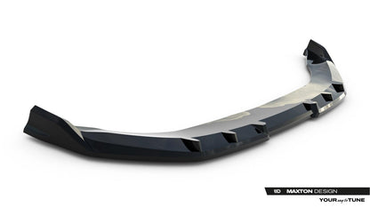 Frontlippe passend für Audi Q6 e-tron Standard / S-Line / SQ6 e-tron SUV / Sportback Mk1 schwarz Hochglanz